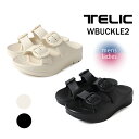 【15時までのご注文で即日発送!!】TELIC W-BUCKLE2 BLACK IVORY テリック ダブル バックル 2 サンダル ( SANDAL スライド SLIDE ブラック グレー アイボリー ベージュ リカバリーサンダル ベルト メンズ レディース 国内正規品 )