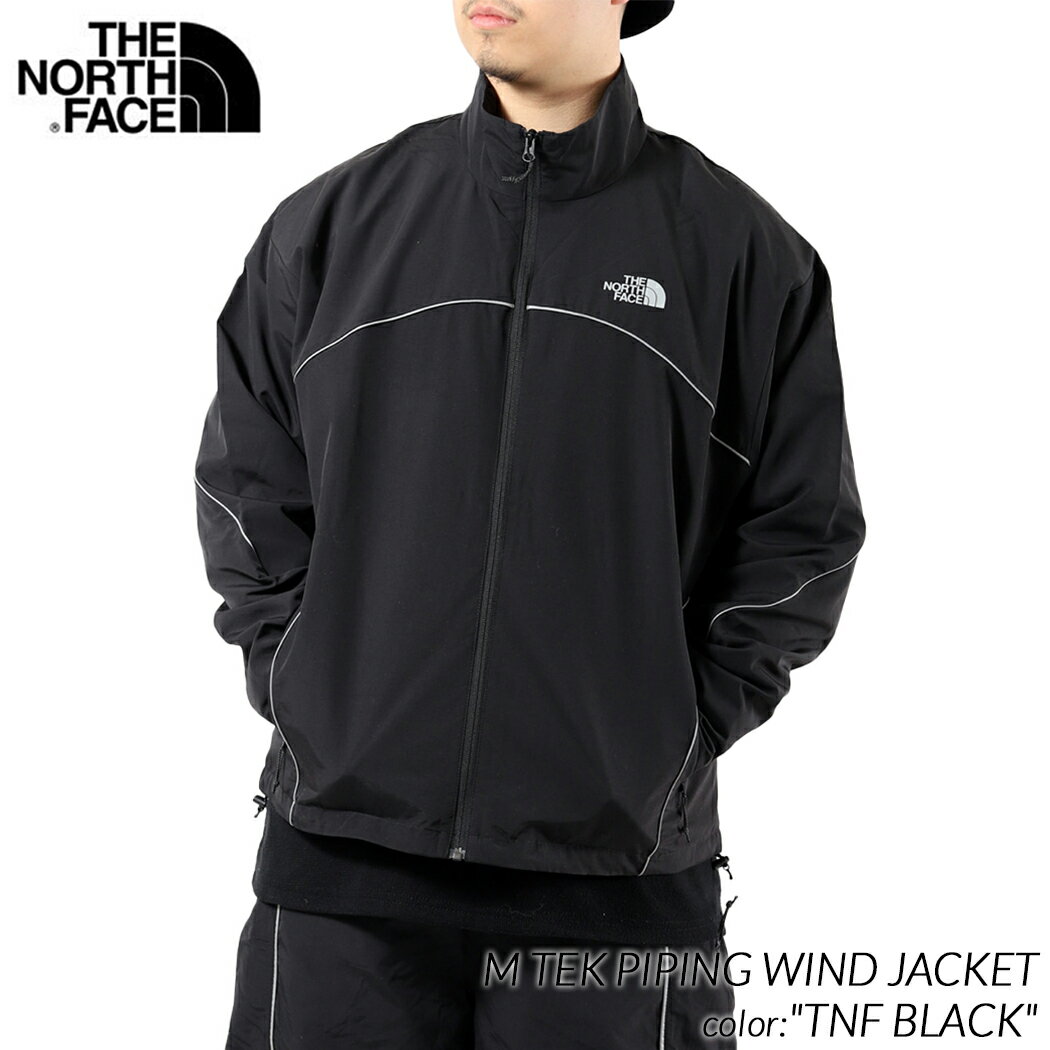 ザ・ノース・フェイス ジャージ メンズ 【楽天スーパーセール限定クーポン発行中!!】海外限定 THE NORTH FACE M TEK PIPING WIND JACKET "TNF BLACK" ザ ノースフェイス ナイロン ジャケット ( 日本未発売 ジャケット トップス アウター ジャージ セットアップ トラックジャケット ジャケット NF0A832LJK3 )