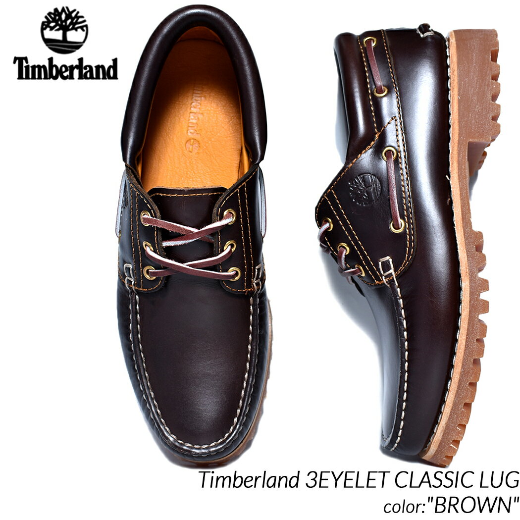 Timberland 3EYELET CLASSIC LUG BROWN ティンバーランド 3アイレット クラシック ラグ シューズ ブーツ BEIGE BROWN ベージュ 茶 ブラウン ダービー デッキシューズ ワークブーツ メンズ 3000…