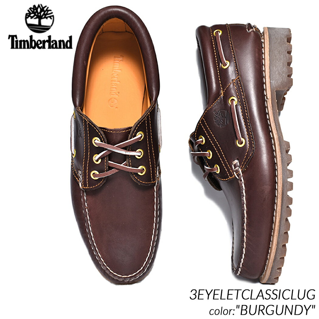 Timberland 3EYELET CLASSIC LUG BURGUNDY ティンバーランド 3アイレット クラシック ラグ シューズ ブーツ ( BROWN RED バーガンディー 茶 ブラウン メンズ 50009 )