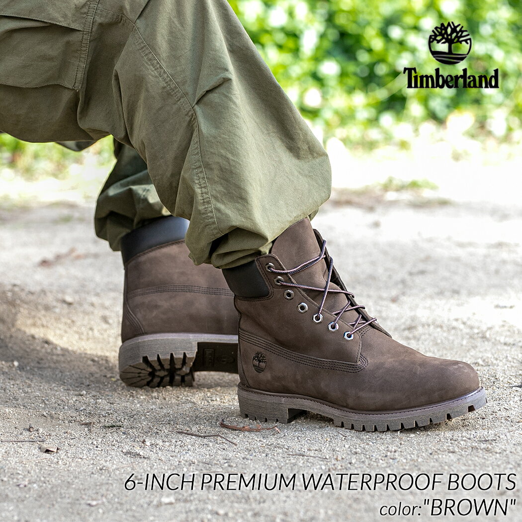 Timberland 6-INCH PREMIUM WATERPROOF BOOTS "BROWN" ティンバーランド 6インチ プレミアム ブーツ ( ブラウン 茶色 ワークブーツ ブーツ メンズ 10001 )