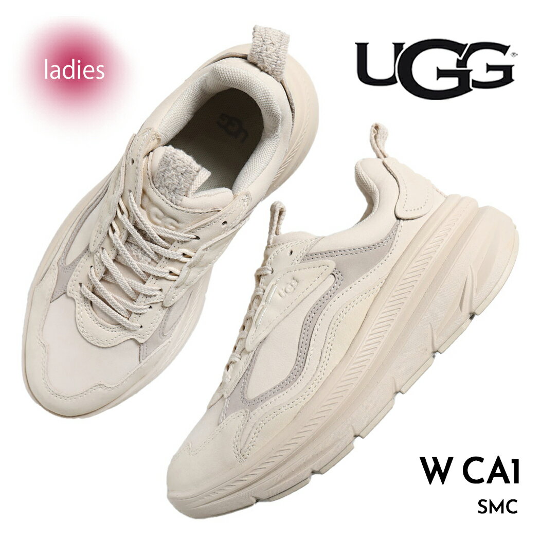 UGG 厚底 ダッドスニーカー CA1 ホワイト 24cm｜ファッション