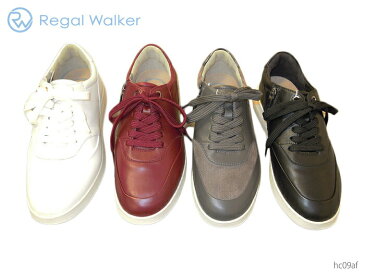 【10/10(日)限定!ポイント17倍確定!3エントリーで】 リーガル レディース ウォーカー REGAL Ladies Walker HC09AF ファスナーつき厚底レースアップシューズ 幅広 3E 4E ワイズ調節可能 靴 正規品