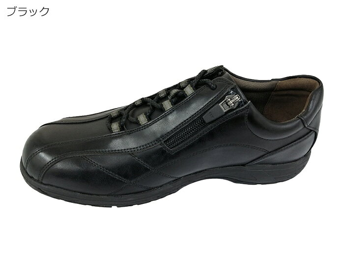 【全品ポイントプラス10倍！要エントリー】 THREE COUNTRY スリーカントリー 2011 本革 日本製 軽量 サイドジップ ウォーキングシューズ カジュアルシューズ 靴 メンズ 2