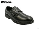  Wilson ウィルソン 84 黒 メンズ ビジネスシューズ 紳士靴 モンクストラップ