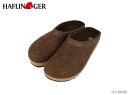 ハフリンガー HAFLINGER トーベン ルームシューズ ホームシューズ スリッパ ウール メンズ レディース HL71300106 チョコ(4)