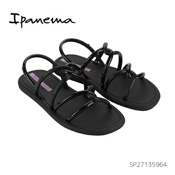 【エントリーで全品ポイントプラス10倍！5/1(水)～6/1(土)】 Ipanema イパネマ MEU SOL SANDAL SP27135964 ブラック/ライラック レディース サンダル ビーチサンダル PVC素材