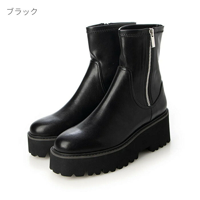 EVOL イーボル 厚底サイドジップストレッチブーツ 厚底 サイドジップ ストレッチブーツ IX5468 レディース シューズ 靴のサムネイル