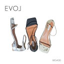 【9/10(水)限定!ポイント15倍確定!要エントリー】 EVOL イーボル スクエアトゥ ストラップ 3cmヒール サンダル IW5408 レディース シューズ 靴 サンダル ストラップ ローヒール