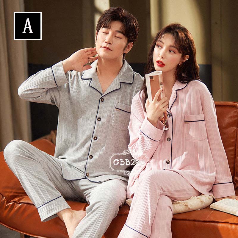 【50%OFFクーポン】ペア パジャマ 長袖 レディース メンズ 長ズボン 上下セット セットアップ 前開き Vネックス パジャマ 大きいサイズ 部屋着 かわいい おしゃれ 可愛い 寝巻き 単品売り 10タイプ M L XL 2XL 3XL カップルパジャマ ペアルック 春秋