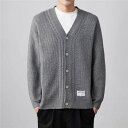 【クーポン利用で最大1000円OFF!】メンズ カーディガン Vネック カジュアル ストリートコーデ 秋 クラシック カットソー ニットカーディガン 冬 薄手 ...