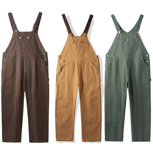 【クーポン利用で最大1000円OFF!】オーバーオール メンズ サロペット ワイド ゆったり オールインワン ヘビーウエイト ワークマン 秋 パンツ つなぎ 秋冬 おしゃれ 作業着 ボトムス 大きいサイズ 20代 30代 40代 50代 カジュアル 上品 通勤 送料無料 キャンバス アメカジ