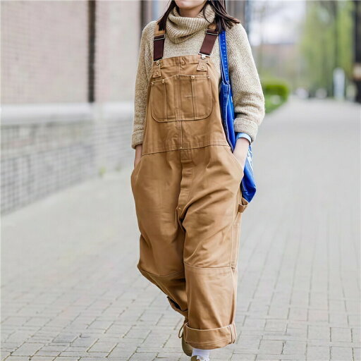 【クーポン利用で最大1000円OFF!】オーバーオール メンズ サロペット ワイド ゆったり オールインワン ヘビーウエイト ワークマン 秋 パンツ つなぎ 秋冬 おしゃれ 作業着 ボトムス 大きいサイズ 20代 30代 40代 50代 カジュアル 上品 通勤 送料無料 キャンバス アメカジ