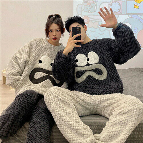 【クーポン利用で最大1000円OFF!】ペアパジャマ 冬 モコモコ カップル ペア 夫婦 もこもこ メンズ ペアパジャマ カップル 秋冬 結婚祝い プレゼント ペアパジャマ カップル お揃い プレゼント ギフト カップル ペア ルームウェア ルームウェア セット 長袖 ペア パジャマ