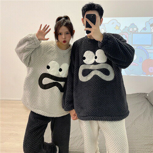 【クーポン利用で最大1000円OFF!】ペアパジャマ 冬 モコモコ カップル ペア 夫婦 もこもこ メンズ ペアパジャマ カップル 秋冬 結婚祝い プレゼント ペアパジャマ カップル お揃い プレゼント ギフト カップル ペア ルームウェア ルームウェア セット 長袖 ペア パジャマ