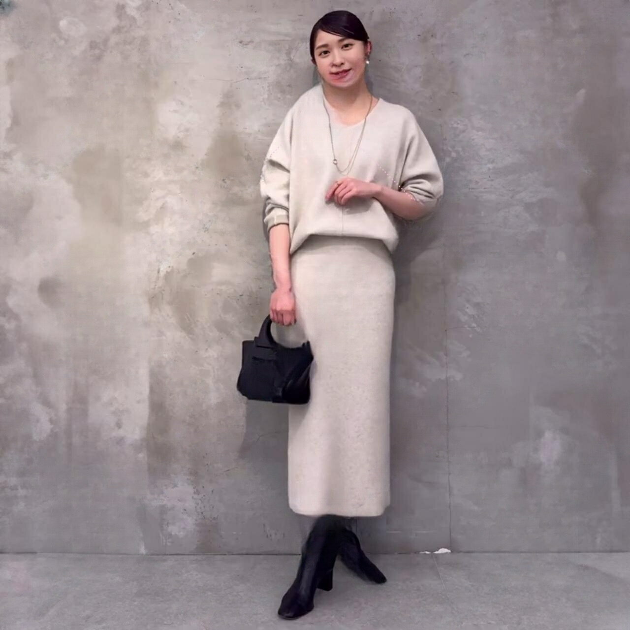 楽天スーパーSALE10%OFF ニットセット セットアップ スカート ニットセーター ロングスカート ニットス..