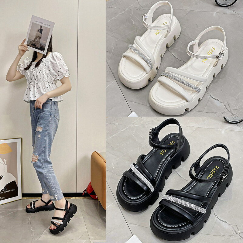 厚底サンダル レディース 美脚シューズ