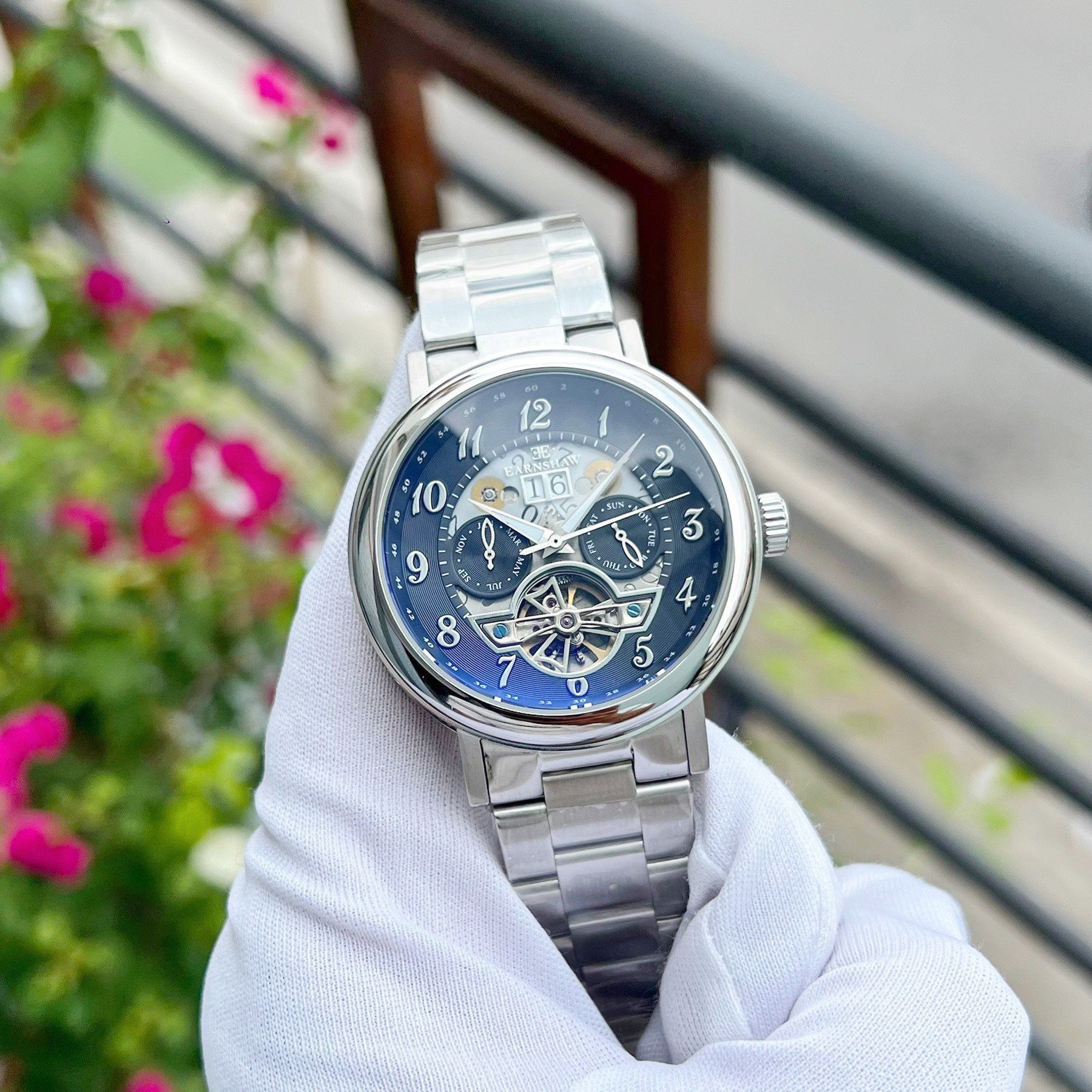 【超特価】【15時まで当日発送】【新品】【国内正規品】EARNSHAW　ES8083-22　腕時計　自動巻き　アーンショウ　　メンズ