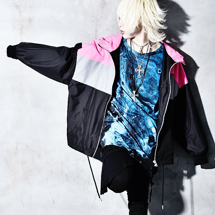 ヴィジュアル系 V系 ファッション メンズ 派手 ジャケット 蛍光 ナイロンジャケット メンズ ライトアウター ロック パンク ファッション 個性的 服 メンズ 原宿系 ジャケット 韓国 レディース ホスト オズ Oz オルターベノム Altervenomv ショッピング ショップ 通販検索