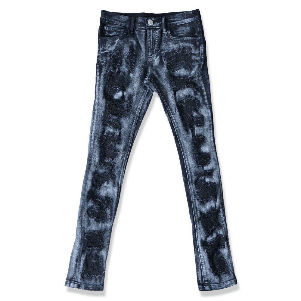 V系 スキニー パンツ ヴィジュアル系 ファッション メンズ ジーンズ ブランド スキニーパンツ スキニーデニム スキニージーンズ ジーパン 細身 ビジュアル系 パンクロックファッション ダメージ 原宿系 韓国系 レディース オシャレ 服 オズ OZ オルターベノム ALTER VENOMV