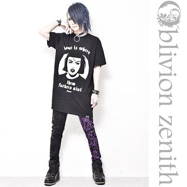 【KILLSTAR キルスター】Minerva T-Shirt†Tシャツ メンズ ロング丈 半袖 プリント ビッグTシャツ ファッション コットン 綿 ブラック V系 ヴィジュアル系 ビジュアル系 ロック ROCK パンク ロックファッション 新作 S XXL レディース Oz オズ