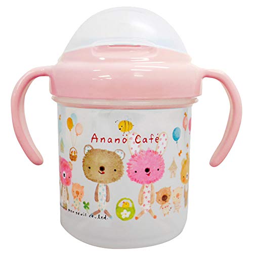 日本製 アナノカフェ 55061-2(1/ピンク) Anano Cafe AC.ストローマグ モンスイユ コップ 食器 赤ちゃん トレーニング 贈り物 赤ん坊 ベビー かわいい