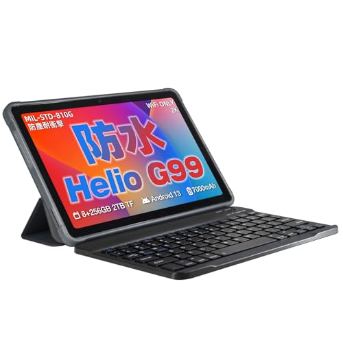【専用キーボード+ 保護ケース付属 】2024 New 10インチ Android 13 タブレットAGM PAD P1 タブレット G99 8コアCPU 、8GB+256GB+2TB拡張、2K IPSディスプレイ、 WIFI タブレット、7000mAh+Bluetooth5.2 + 2.4G/5G WiFi +OTG転送