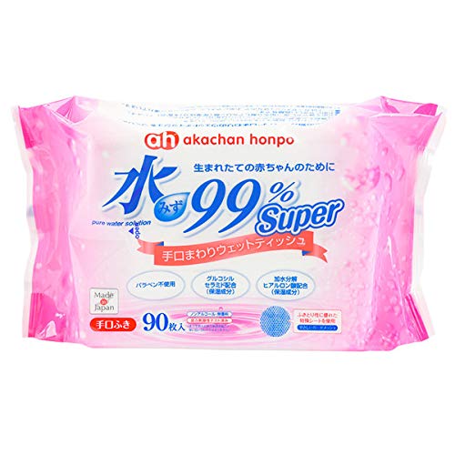 アカチャンホンポ 赤ちゃん本舗 水99% Super 手口ウェット 90枚×12個