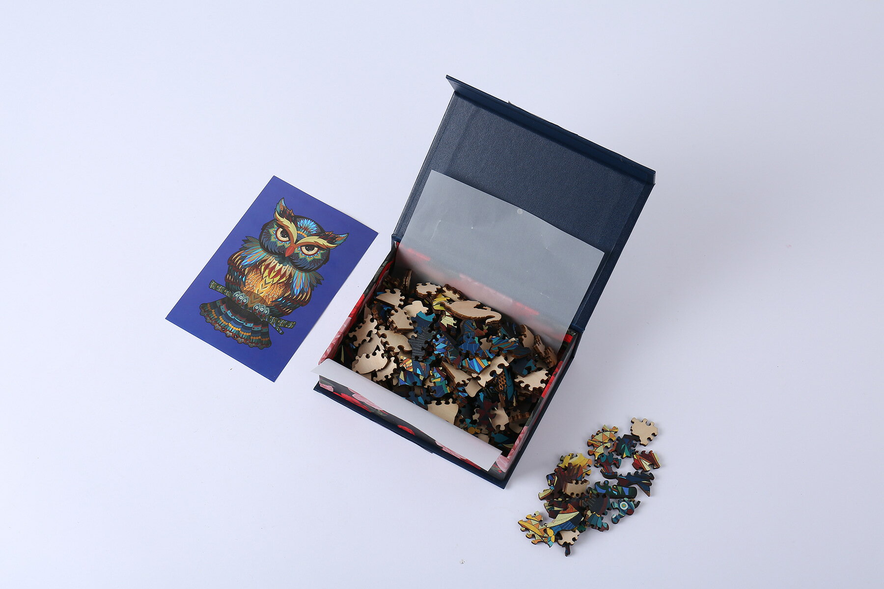 ジグソーパズル 不規則 木製 100枚 高級感 ケース付き プレゼント 親子 知育玩具 特別ピース おもちゃ おしゃれ 可愛い 大人 子供 部屋飾り 動物 立体パズル