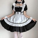 メイド服 ワンピース 演出服 蝶結ぶ エプロン カチューシャ ニーハイソックス 高級 本格志向 メイド 服 ゴスロリ 萌え コスプレ ロリータ 学園祭 メイド喫茶店 かわいい