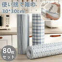 2個セット(80枚) キッチンクロス 使い捨てランチョンマット カウンタークロス 不織布 丈夫キッチンタオルロール 掃除 食器ふきん 吸水速乾 家庭用 食器洗い...