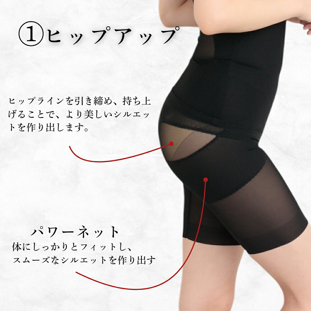 ガードル 日本製 補正下着 ロングガードル 大きいサイズ ヘム ぽっこりお腹 骨盤補正 お腹引き締め 産後ガードル ヒップアップ 美尻 太ももシェイプ M L LL 3L お腹 引き締め レディース 美ライン 骨盤引き締め ボディメイク 産後 補整下着 姿勢 サポート ショーツ 骨盤矯正 pregerie-10000088 Pregerie 楽天市場店 サンプル画像2