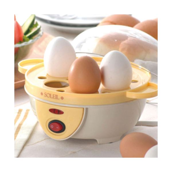 ソレイユ 電気ゆでたまご器 21.5×16.5×14.5cm C6117565TS