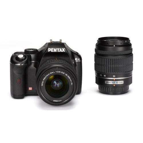 【中古】【1年保証】【美品】PENTAX K-m ダブルズームキット 18-55mm / 50-200mm