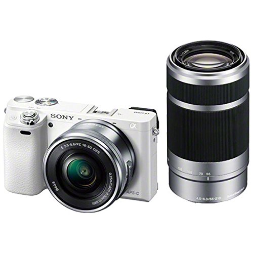 šۡ1ǯݾڡۡʡSONY 6000 ֥륺७å PZ 16-50mm  55-210mm ۥ磻 ILCE-6000Y