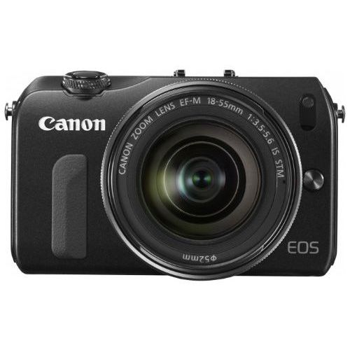 【中古】【1年保証】【美品】Canon EOS M レンズキット 18-55mm IS STM ブラック