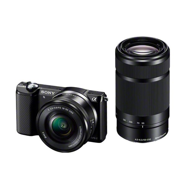 【中古】【1年保証】【美品】SONY α5000 ダブルズームキット ILCE-5000Y ブラック