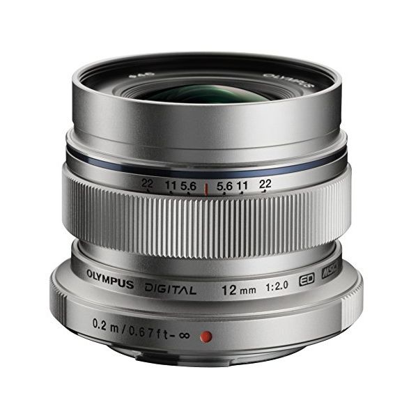 【中古】【1年保証】【美品】OLYMPUS M.ZUIKO DIGITAL ED 12mm F2 シルバー