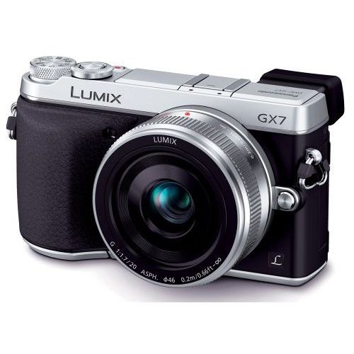 【中古】【1年保証】【美品】Panasonic LUMIX DMC-GX7 レンズキット 単焦点 シルバー