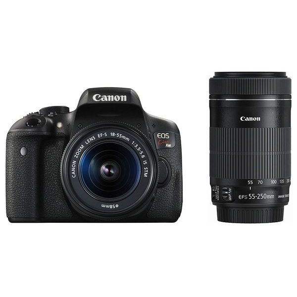 【中古】【1年保証】【美品】Canon EOS Kiss X8i 18-55mm 55-250mm ダブルズームキット