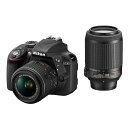 【中古】【1年保証】【美品】Nikon D3300 18-55mm 55-200mm VR ダブルズームキット(2)