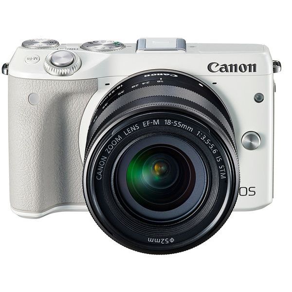 【中古】【1年保証】【美品】Canon EOS M3 18-55mm IS STM レンズキット ホワイト