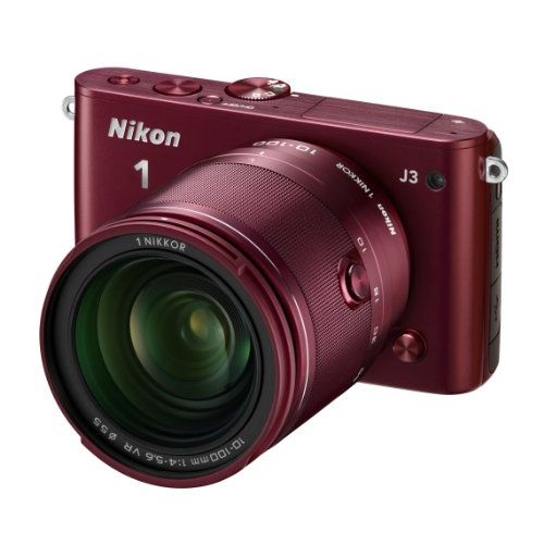 樂天商城 - 【中古】【1年保証】【美品】Nikon J3 小型10倍ズームキット レッド