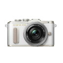 【中古】【1年保証】【美品】OLYMPUS E-PL8 14-42mm EZレンズキット ホワイト