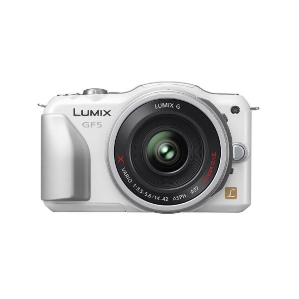 【中古】【1年保証】【美品】Panasonic LUMIX DMC-GF5 電動ズームレンズ ホワイト