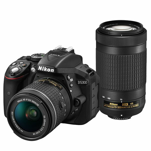 【中古】【1年保証】【美品】Nikon D5300 AF-P ダブルズームキット ブラック