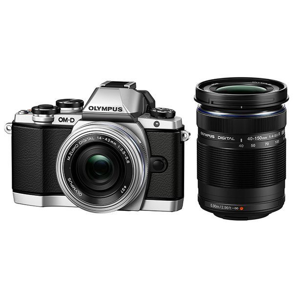 【中古】【1年保証】【美品】OLYMPUS OM-D E-M10 ダブルズームキット シルバー