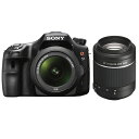 【中古】【1年保証】【美品】SONY α57 ダブルズームキット DT 18-55mm ＋ DT 55-200mm SLT-A57Y