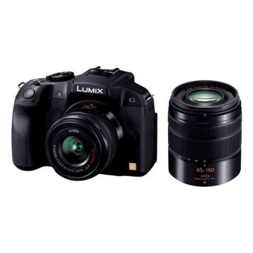 【中古】【1年保証】【美品】Panasonic LUMIX DMC-G6 ダブルレンズキット ブラック