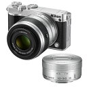 【中古】【1年保証】【美品】Nikon J5 ダブルズームレンズキット シルバー